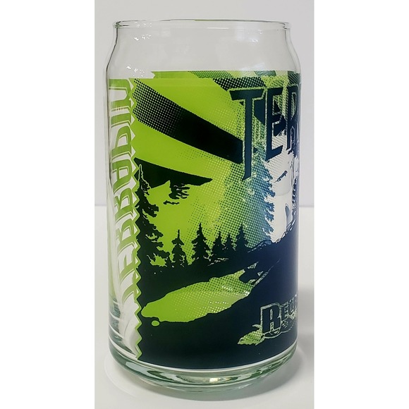 Terrapin Beer Co. PInt Glass Recreation Ale Athens GA Clear Lime and Evergreen - Picture 6 of 8